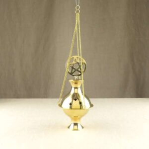 Brass Pentagram Hanging Censer
