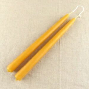 10″ Beeswax Taper Candle
