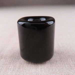 Ceramic Black Chime Candle Holder