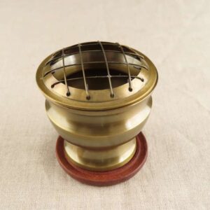 Bronzed Finish Brass Incense Burner