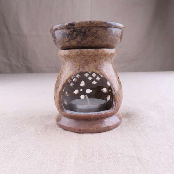 Carved Soap Stone Aroma Lamp