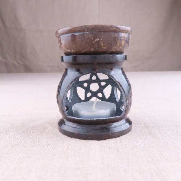 Pentagram Soap Stone Aroma Lamp