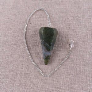 Moss Agate Pendulum