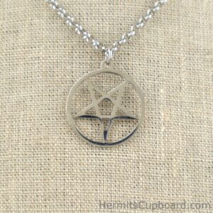 Satan Necklace: Inverted Pentagram Pendant