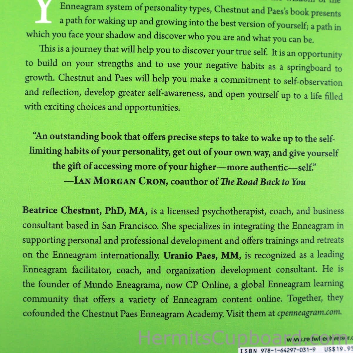 The Enneagram Guide to Waking Up back cover bottom