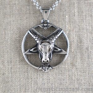 Satanist Inverted Baphomet Pentagram