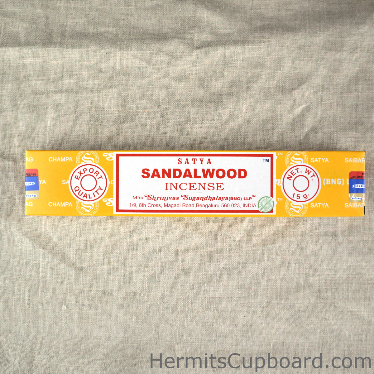 Satya Nag Champa Sandalwood Incense box front